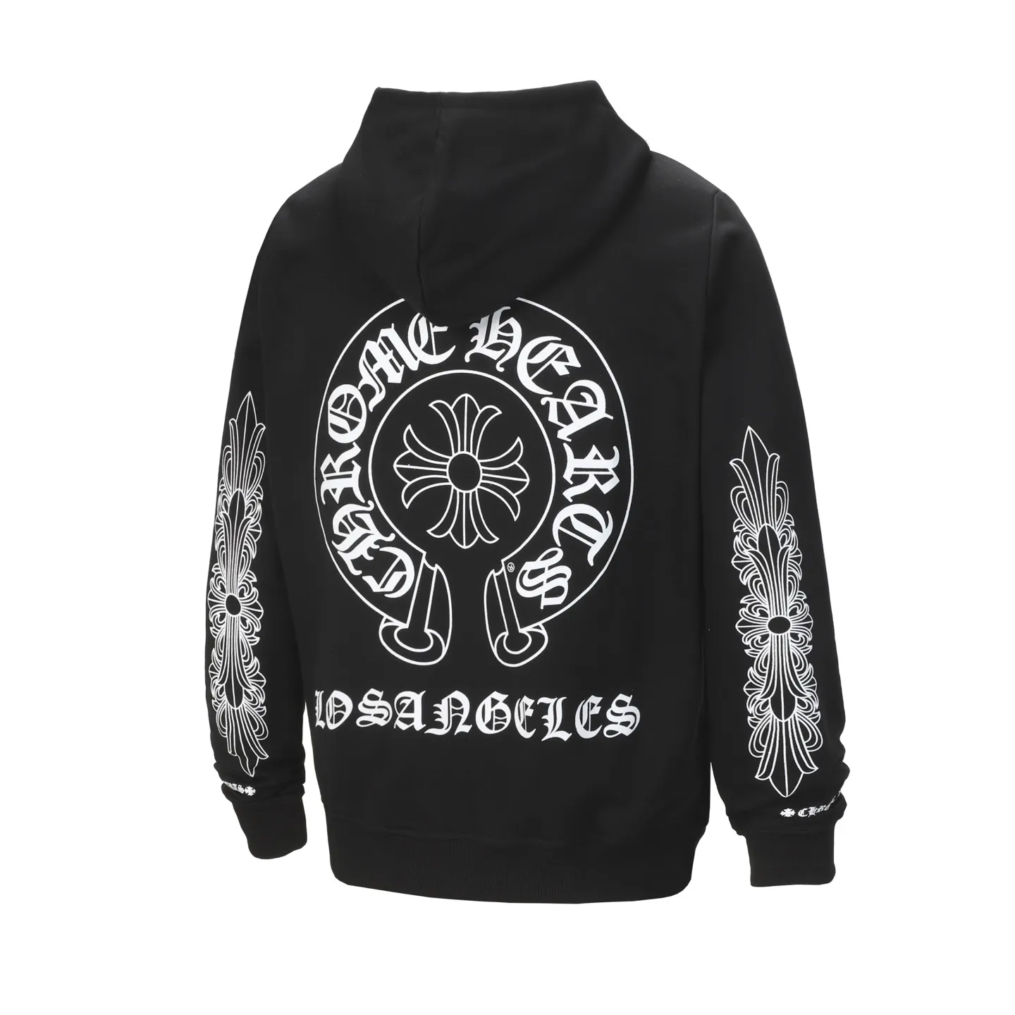 P240 Cross-border running quantity model, please do not place an order if you pursue quality - Chrome Hearts/Chrome Hearts 23ss scroll horseshoe print zipper sweatshirt cardigan jacket - High weight, high density and high quality. The wool is soft, delicate and skin-friendly. It feels soft and silky. It has excellent warmth and skin-friendly properties. - Custom-woven and dyed, no color difference. No matter the fabric or workmanship details, it beats the ordinary version on the market. - Hardware zipper accessories are all customized, full of details - Color: black - Size: S M L XL